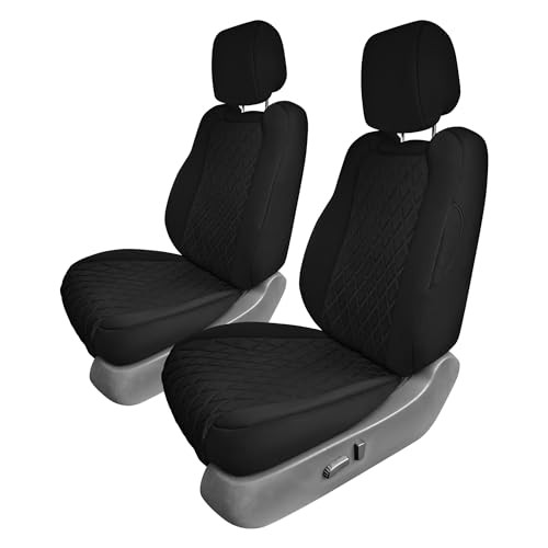 Juego de fundas de asiento de coche Custom Fit hechas específicamente para 2022-2024 delanteras negras- - Image 3