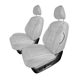 Juego de fundas de asiento de coche personalizadas hechas específicamente para 2021 gris macizo delanteras-