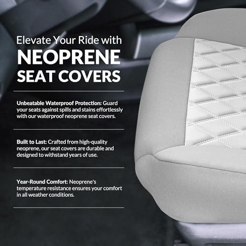 Juego de fundas de asiento de coche personalizadas hechas específicamente para 2021 gris macizo delanteras- - Image 3