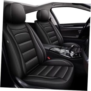 Juego completo de fundas de asiento de coche aptas para Kia Forte 2010 aptas para Forte-5 Seat 017 negro-