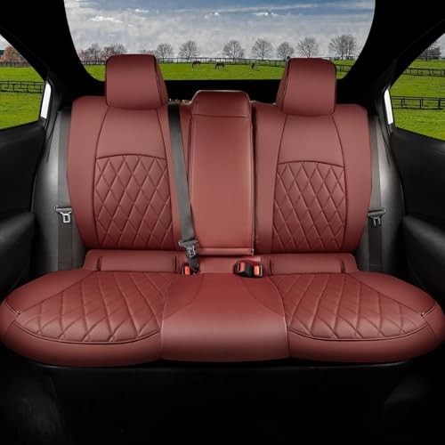 Funda de asiento de coche compatible con Corolla 2023-2026 Corolla Hybrid LE Borgoña- - Image 2