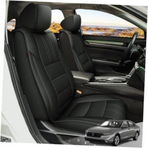 Juego completo de 5 asientos negro ajuste personalizado para Honda Accord 2018-2025-