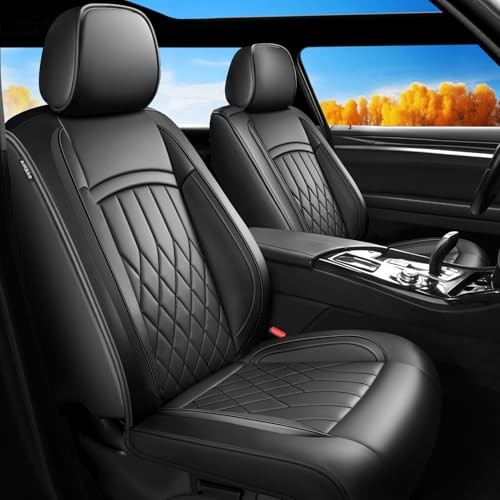 Juego completo de fundas de asiento de coche Fit Prius compatibles con Prius 2001-2026-negro-02- - Image 2