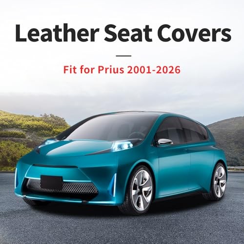 Juego completo de fundas de asiento de coche Fit Prius compatibles con Prius 2001-2026-negro-02- - Image 5
