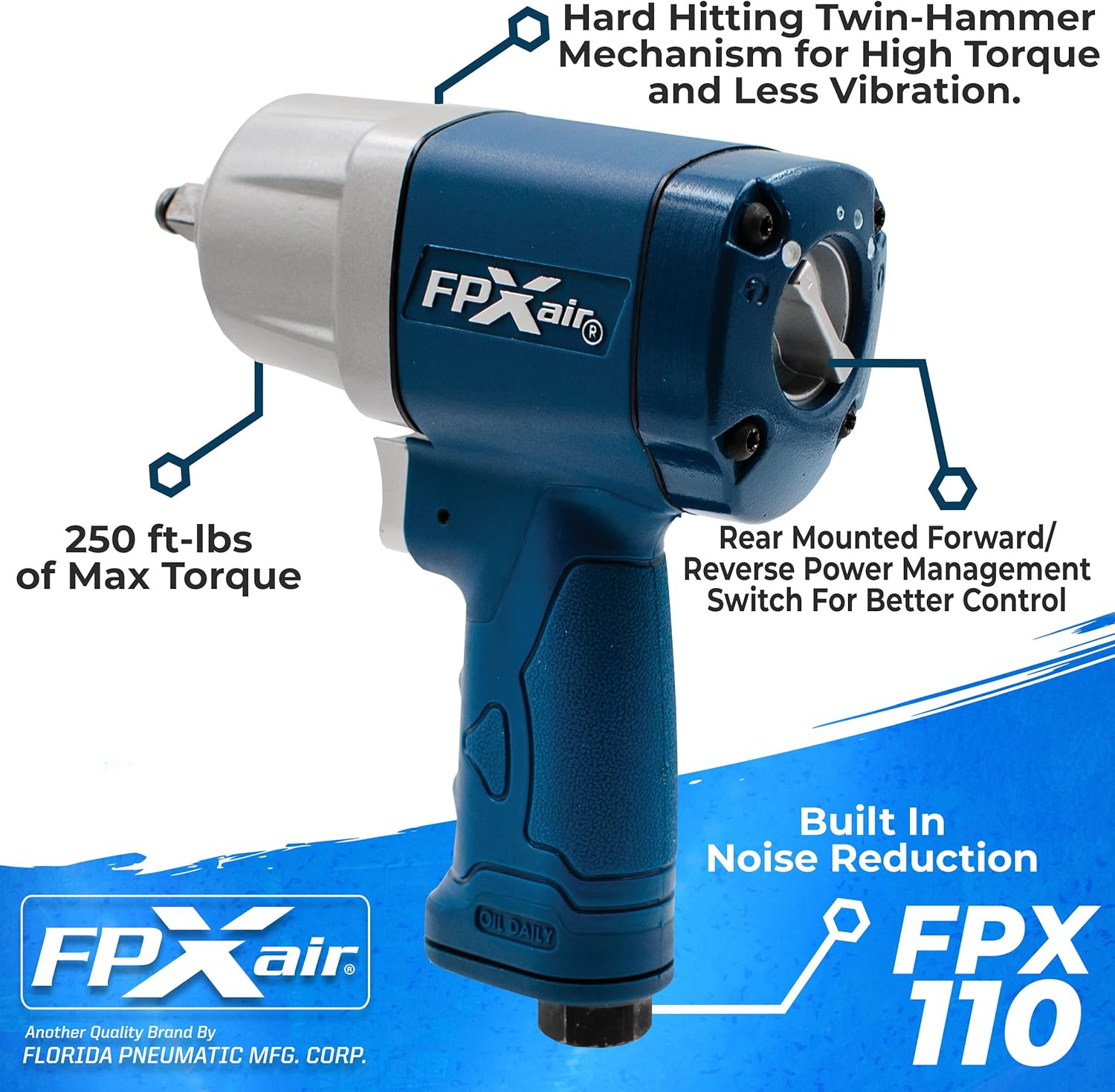 Composite Impact Wrench: FPX-110, Automotive Power Tools for Mechanics, Garage A - Image 2