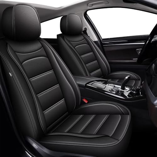 Juego completo de fundas de asiento de coche aptas para Kia Seltos aptas para Seltos-5 asientos 017 negro- - Image 2