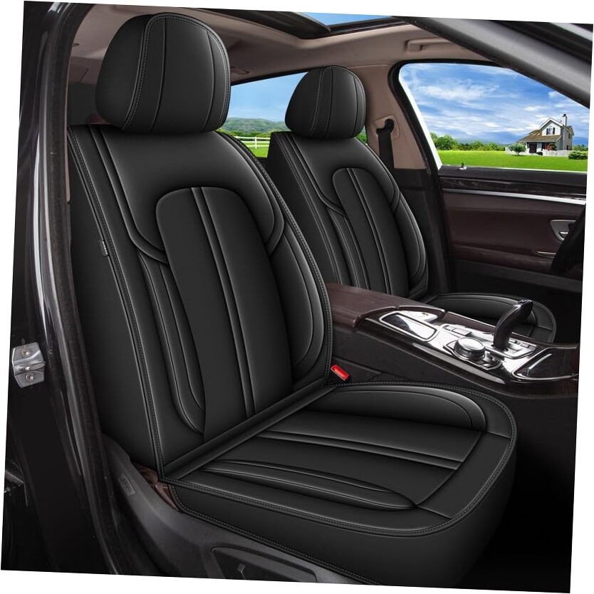 Juego completo de fundas de asiento aptas para Honda Pilot 2005-2016 funda de asiento de coche de cuero sintético -