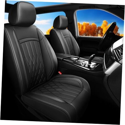 Juego completo de fundas de asiento de coche aptas para Murano compatibles con Nissan Murano negro-02-