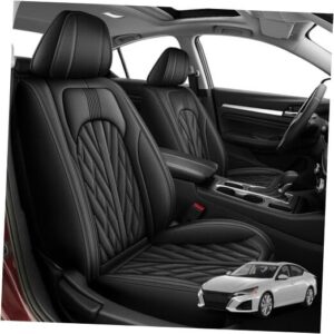 Juego completo de fundas de asiento personalizadas para Nissan Nissan Altima (2019-2025) #S073-negro-