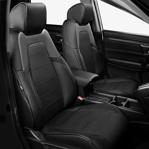 Juego completo de fundas de asiento CRV Custom Fit - asiento de coche CR-V 2017-2022 negro y gris- - Image 2
