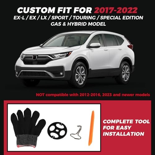 Juego completo de fundas de asiento CRV Custom Fit - asiento de coche CR-V 2017-2022 negro y gris- - Image 3