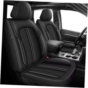 Juego completo de fundas de asiento personalizadas para Jeep Grand 2011-2021 (5 asientos) 023 negro-
