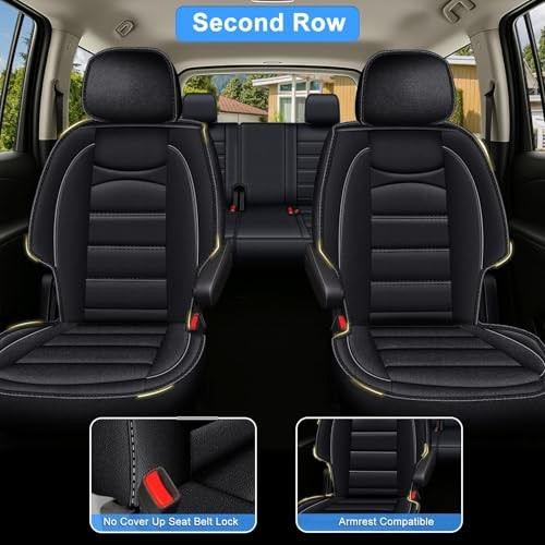 Fundas de asiento personalizadas para GMC Yukon 7 asientos: 2021-2025 impermeables imitación - - Image 3