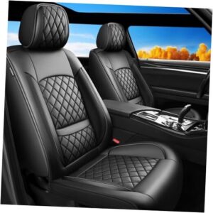 Juego completo de fundas de asiento de coche Fit HRV compatibles con Honda HR-V 2016-2025 negro-01-