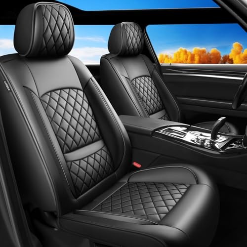 Juego completo de fundas de asiento de coche Fit HRV compatibles con Honda HR-V 2016-2025 negro-01- - Image 2
