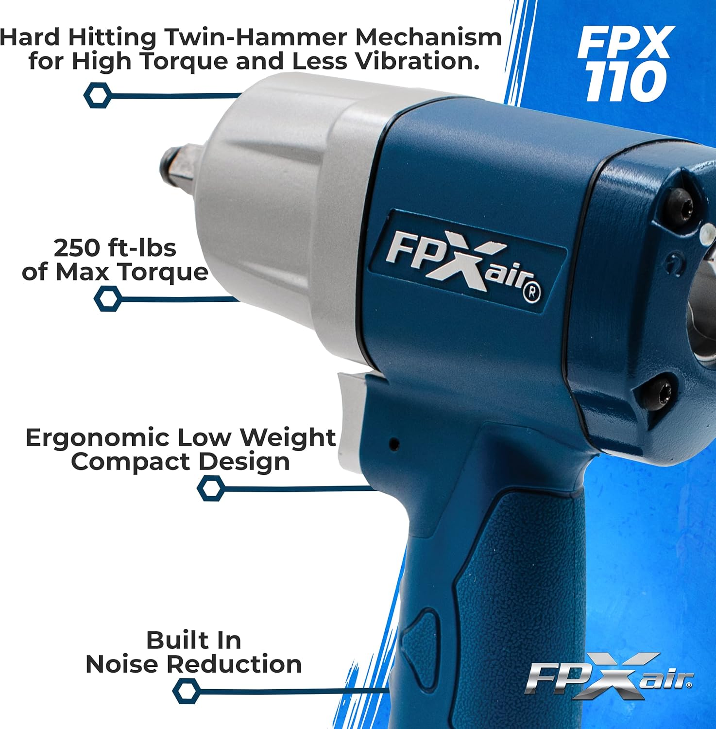 Composite Impact Wrench: FPX-110, Automotive Power Tools for Mechanics, Garage A - Image 3
