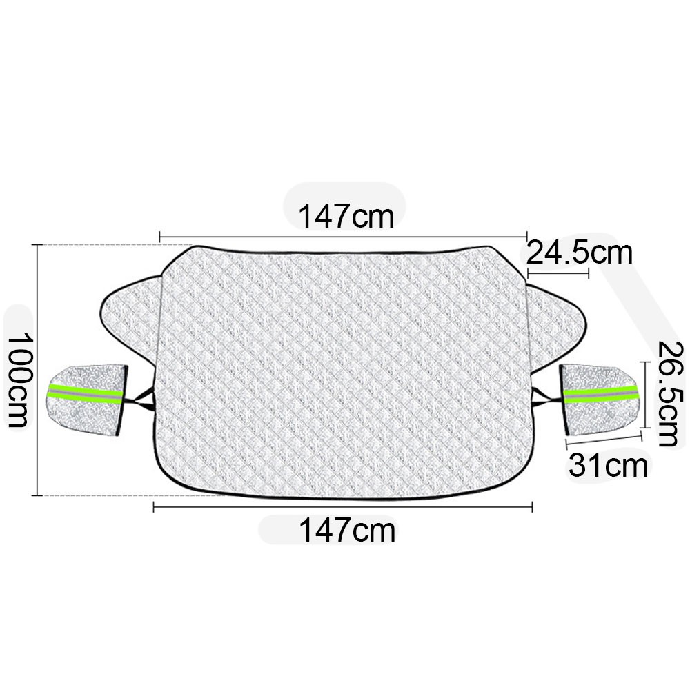 Cubierta protectora universal para parabrisas delantero automotriz de invierno- - Image 3