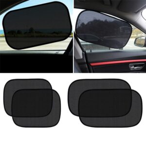 4 Piezas Parasol Vehículo Ventana Lateral Automotriz Parasol Visera Coche-