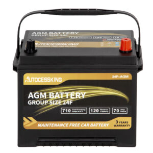 Batería AGM Group 24F Platinum 12V 70AH Recargable Automotriz Coche Baterías-