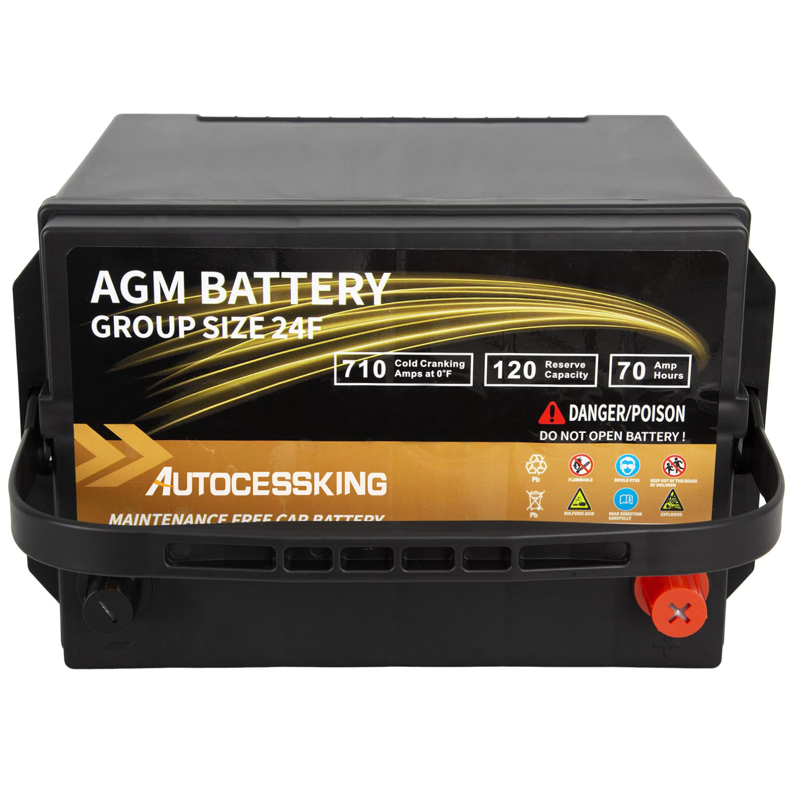 Batería AGM Group 24F Platinum 12V 70AH Recargable Automotriz Coche Baterías- - Image 4