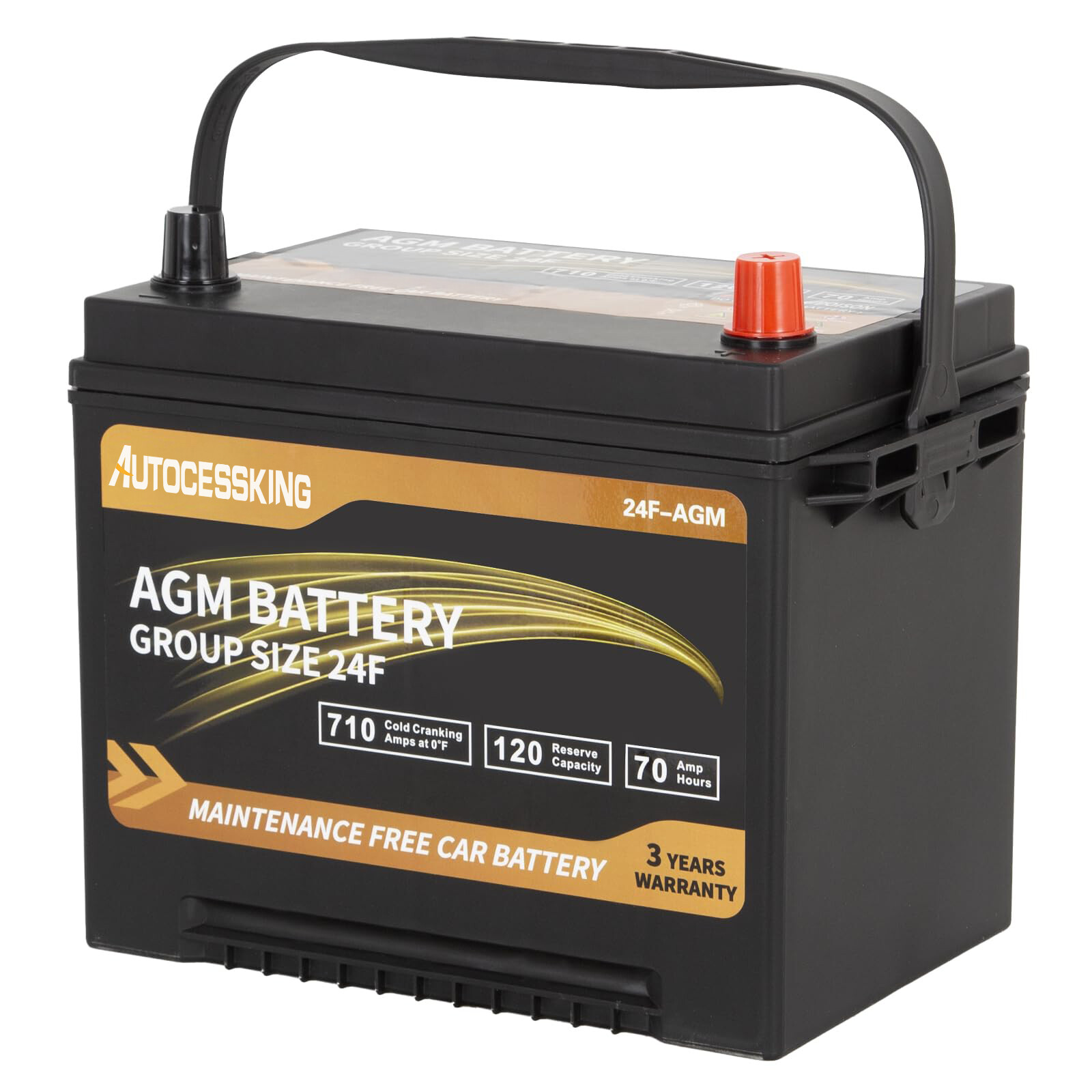 Batería AGM Group 24F Platinum 12V 70AH Recargable Automotriz Coche Baterías- - Image 5