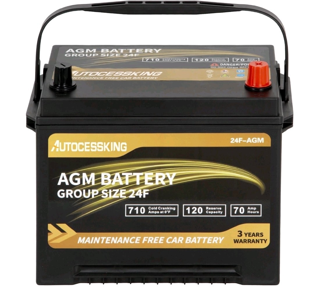 Batería AGM Group 24F Platinum 12V 70AH Recargable Automotriz Coche Baterías -