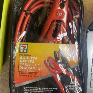 Cables de refuerzo 7/11 cables de puente automotrices baterías de 12 V, 12 pies ¡NUEVO!-