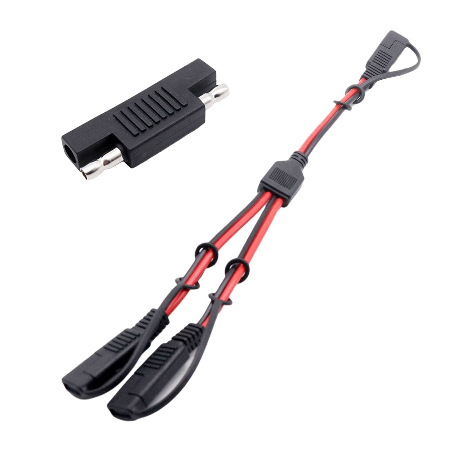 Cable conector automotriz de alimentación SAE DC batería solar 14 AWG Y 1 a 2 divisor- - Image 3