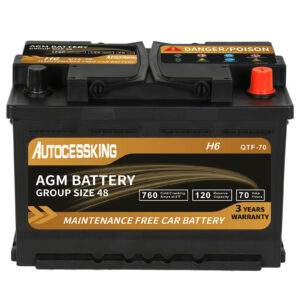 Batería AGM Platinum BCI Group 48 12v 70ah H6 Tamaño 48 Batería Automotriz Coche-