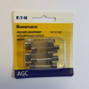 Surtido de fusibles de alto amplificador Bussmann (BP/AGC-AH10-RP) Eaton - Nuevo en caja-