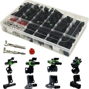26 Kits Paquete de Clima Conectores Kit Conectores Eléctricos Automotrices Impermeable-