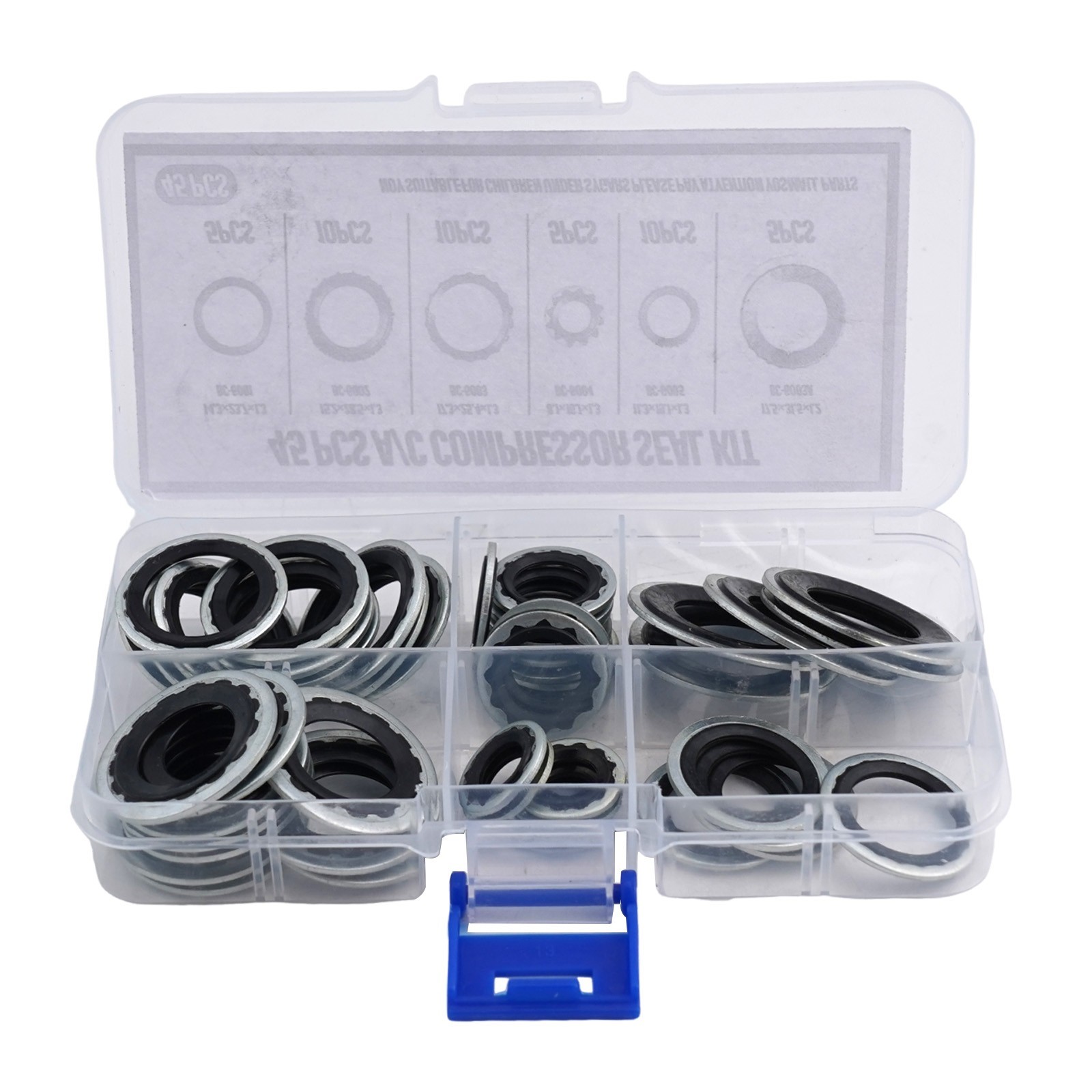 45Pcs Automotive Air Conditioning System Compressor Gasket Seal Repair Parts - Image 4