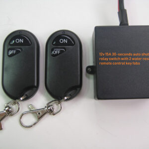 Interruptor relé apagado automático 12V DC 15A 315mhz 2 mando a distancia llavero-