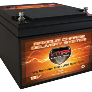 BATERÍA DE CICLO PROFUNDO AGM VMAX800S 12V IDEAL PARA MOTOR DE ARRASTRE 24-30LB -