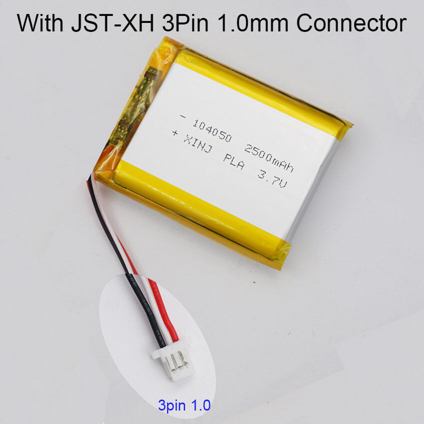 3.7V 2500mAh 9.25Wh Batería Li Recargable Lipo JST 3Pin NTC Termistor 104050- - Image 4
