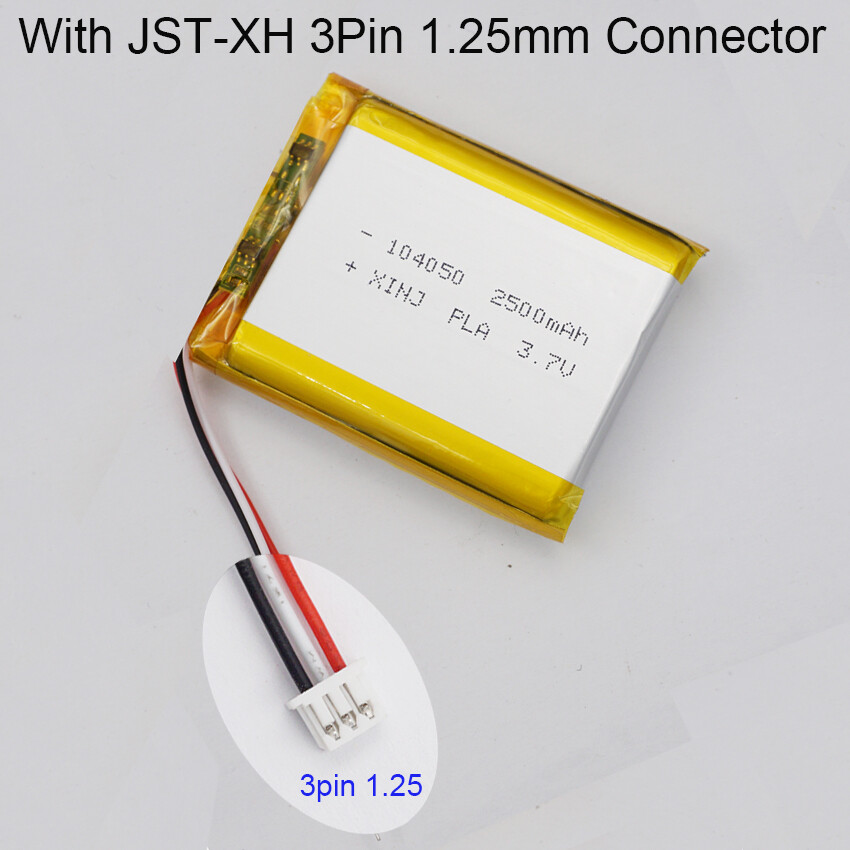 3.7V 2500mAh 9.25Wh Batería Li Recargable Lipo JST 3Pin NTC Termistor 104050- - Image 5