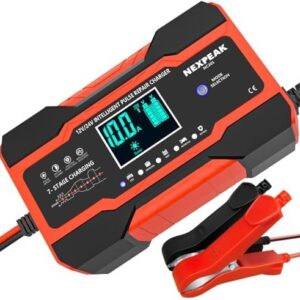 Cargador de Batería Inteligente Mantenedor Automático 12V 24V Coche Camión Marina-