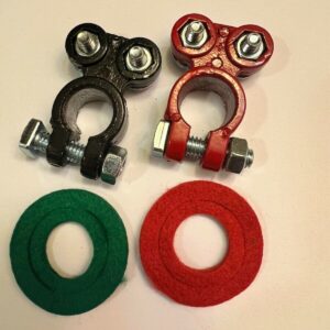 Conector de poste superior terminal de cable de batería negativo y positivo universal automático nuevo-