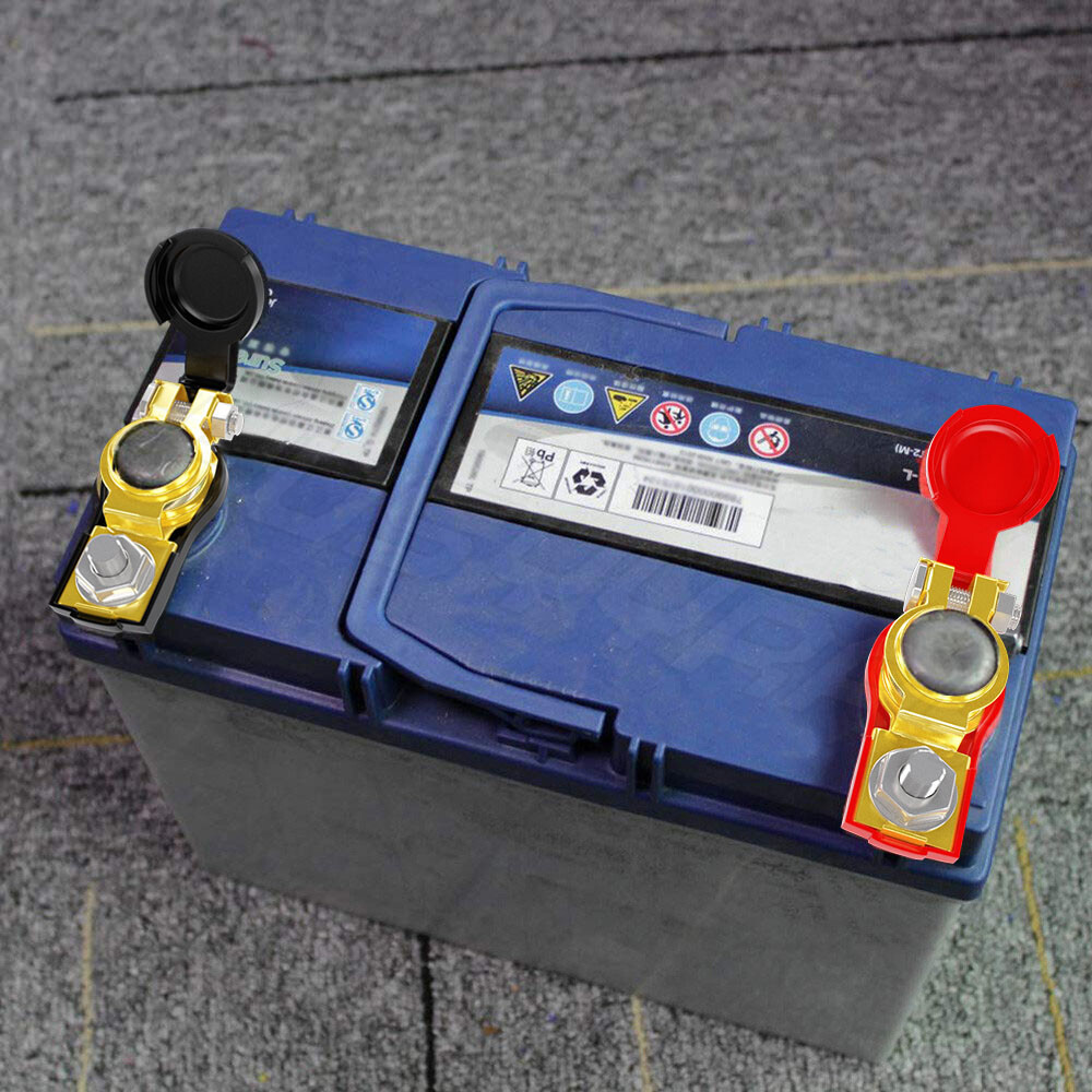 Conectores de abrazadera de terminales de cable de batería de 3 vías de poste superior automotriz de 12 V para automóvil- - Image 3