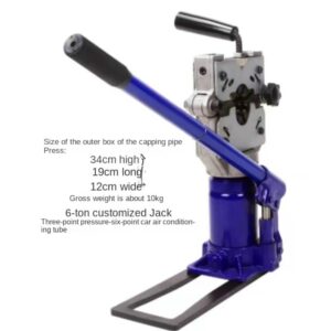 Automotive Air Conditioning Hose Pipe Crimper Universal Manual Kit Crimping Tool