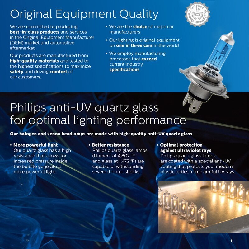 Philips H4 Crystal Vision 4300K Blanco Faro Coche Globos Halógenos 12V 60/55W- - Image 5