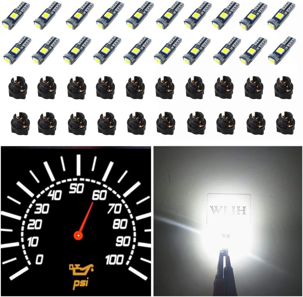 Kit de bombilla LED T5 regulable de 150 lúmenes - iluminación interior automotriz versátil- - Image 3