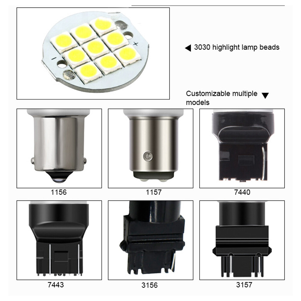 2x 1156 7506 bombillas LED brillantes 3030 RV cámper luz interior blanca G4 AUTOMOTIVE- - Image 3
