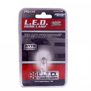 PILOT AUTOMOTIVE LI3175B CÚPULA LED AZUL ALTO RENDIMIENTO (20 piezas) (20 bombillas)-
