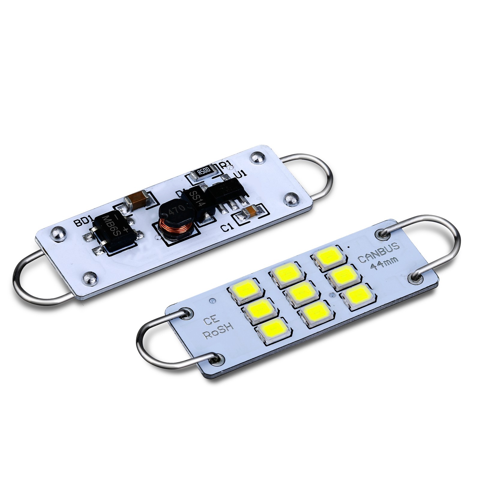 Allá Lighting 9-LED 561 Interior Domo Mapa Cortesía Bucle Bombillas Lámparas, Blanco- - Image 5