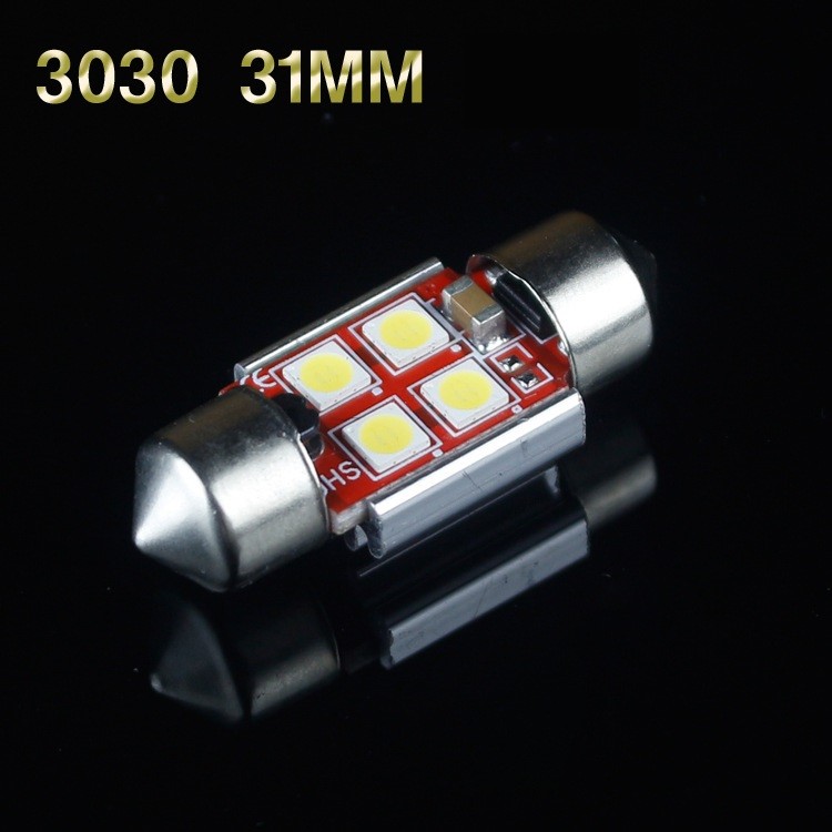 Allá Lighting 800LM 3030 LED Domo Mapa Tronco Luz Festón Bombilla DE3175, Blanco, 4x- - Image 4