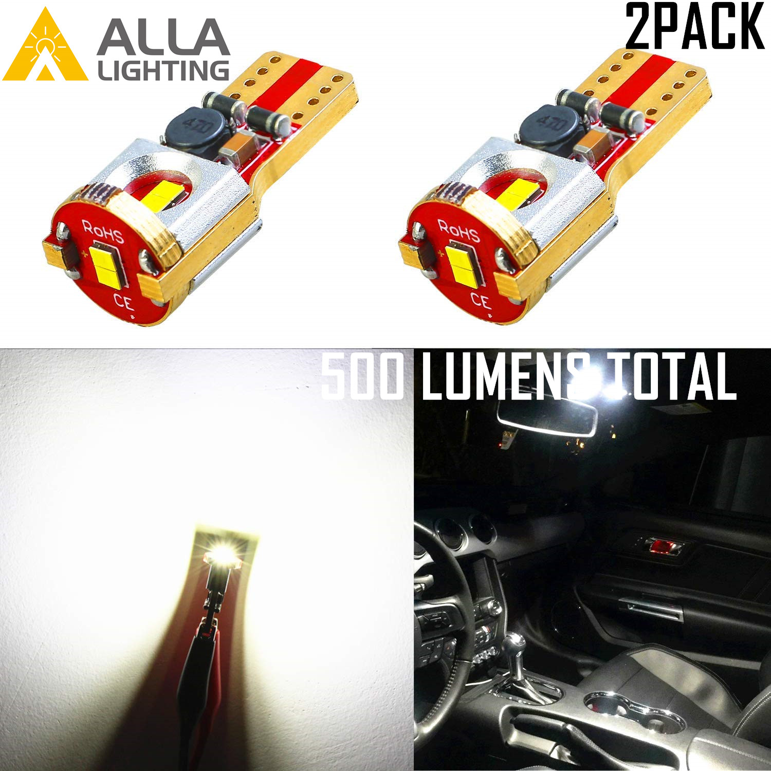 Cúpula interior Allá Lighting ZES-LED|puerta|lectura|bombilla súper brillante para maletero-