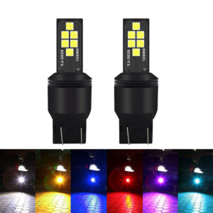 G4 AUTOMOTRIZ 2x 7440 7443 Bombillas LED 3030 Alto Brillo Colorido Luz Trasera de Freno-