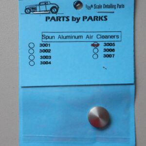 5/32 SPUN ALUMINUM AIR CLEANER 1:24 1:25 PART BY PARKS CAR MODEL ACCESSORY 3005