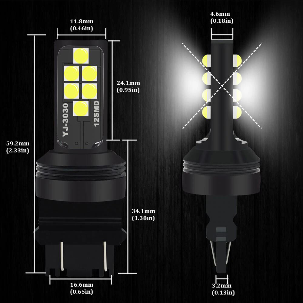 G4 AUTOMOTRIZ 2x 3156 3157 Bombillas LED 3030 Alto Brillo Colorido Luz Trasera de Freno- - Image 2